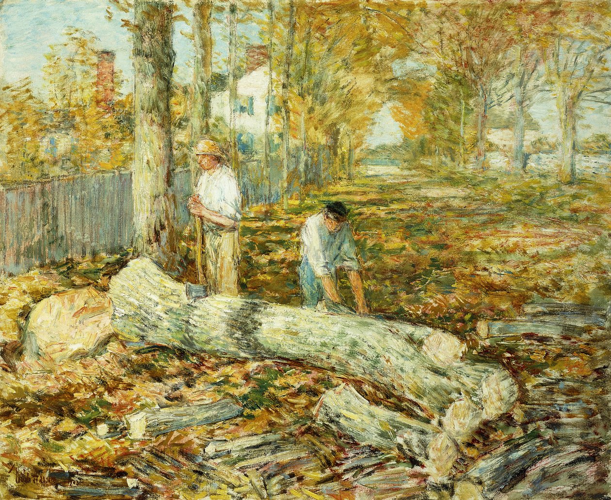 Leñadores (El Viejo Olmo) de Childe Frederick Hassam