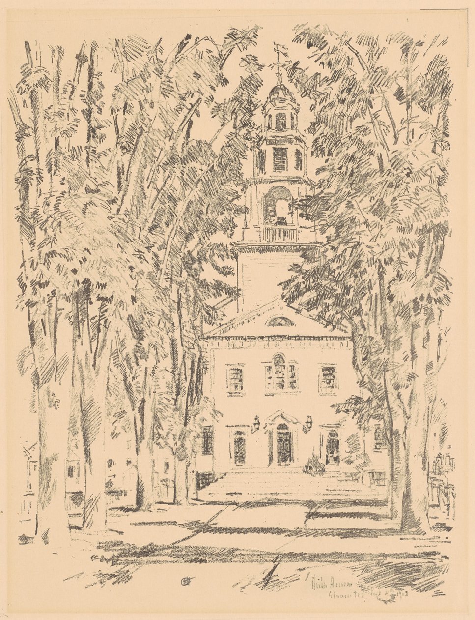 Iglesia colonial, Gloucester de Childe Hassam