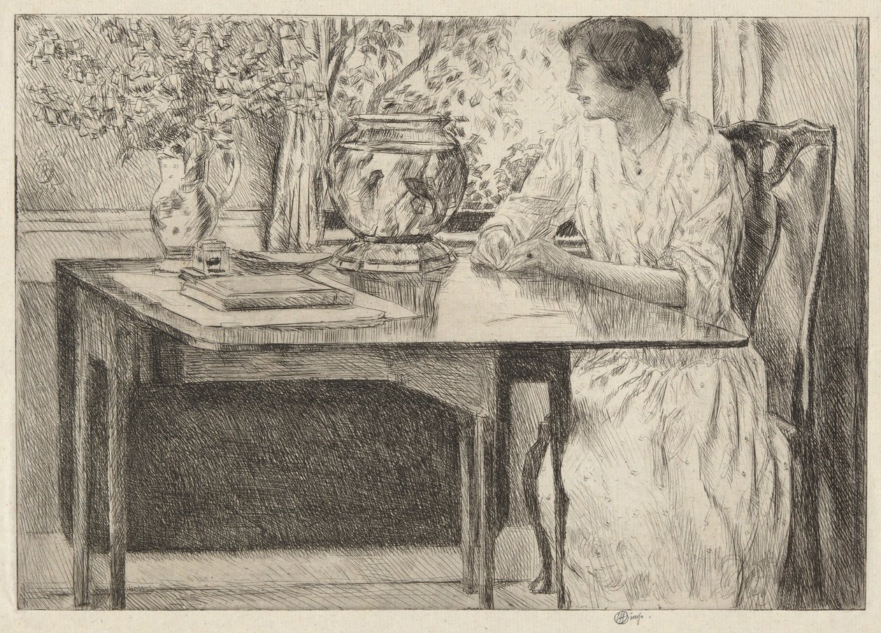 Mesa Colonial, Cos Cob, 1915 de Childe Hassam
