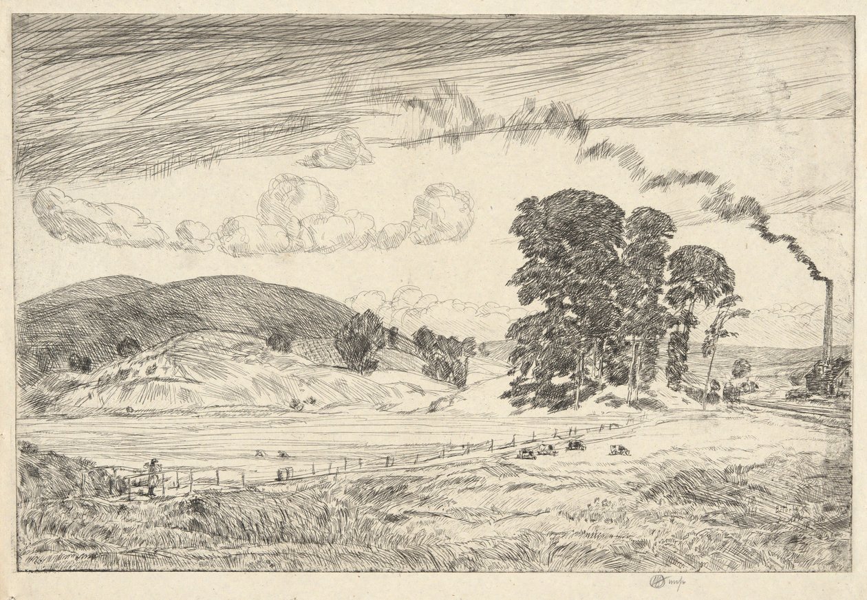 Colinas de Danbury, 1920 de Childe Hassam