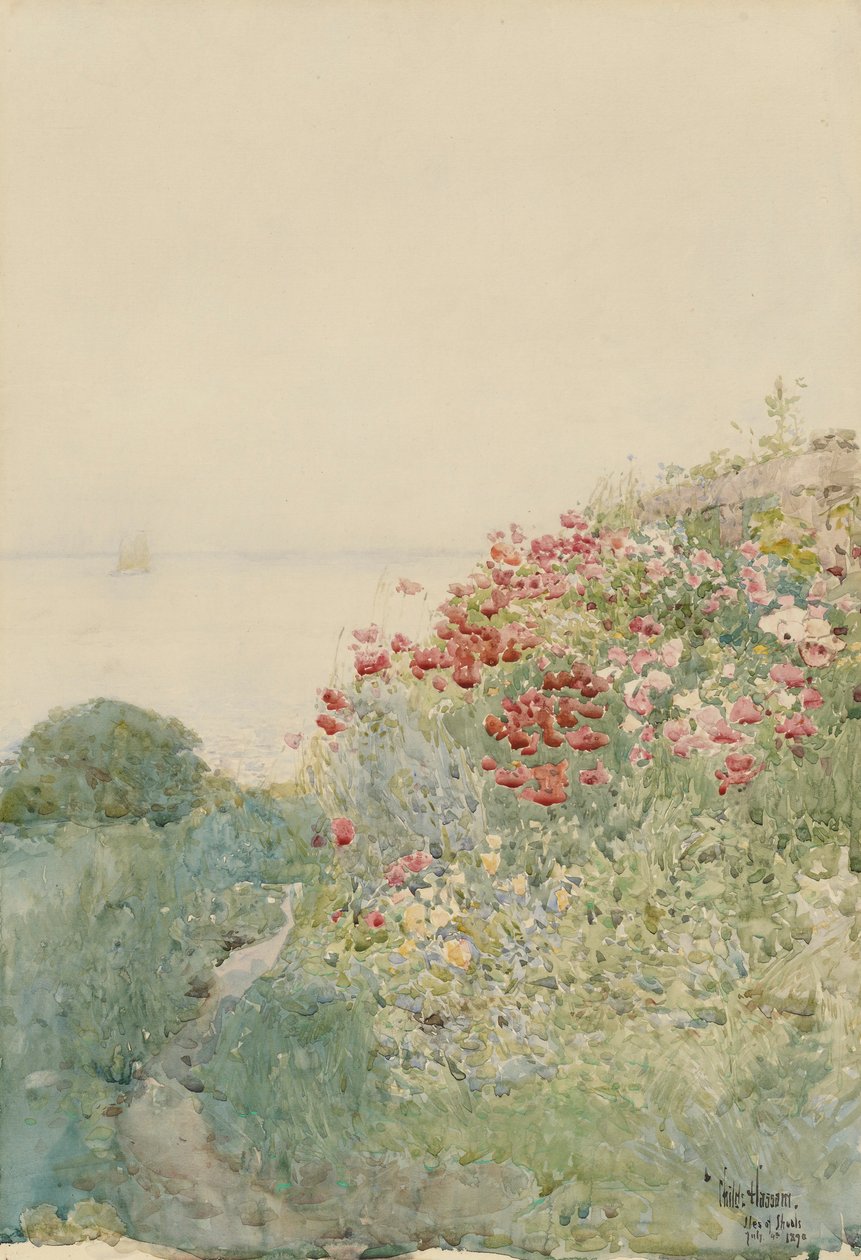 Campo de amapolas, Isles of Shoals de Childe Hassam