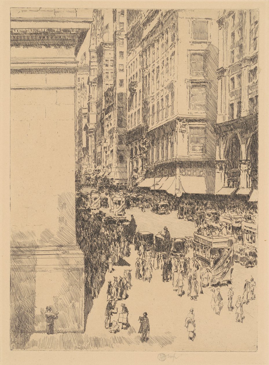 Quinta Avenida, mediodía de Childe Hassam
