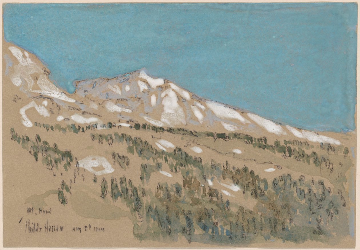 Monte Hood, Oregón de Childe Hassam