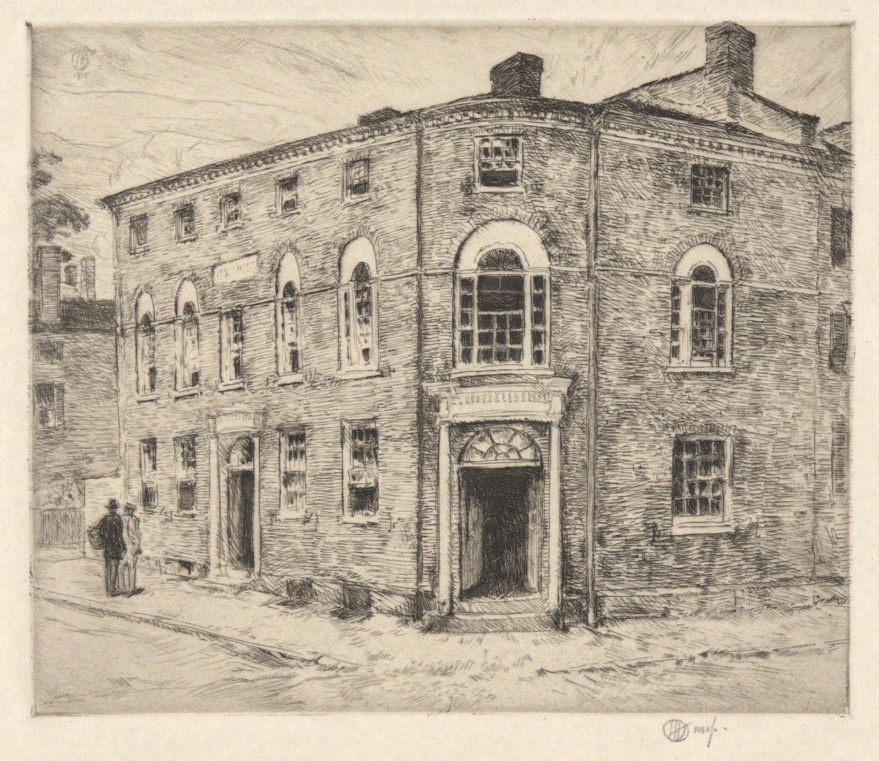 Antigua Aduana, Portsmouth, 1915 de Childe Hassam