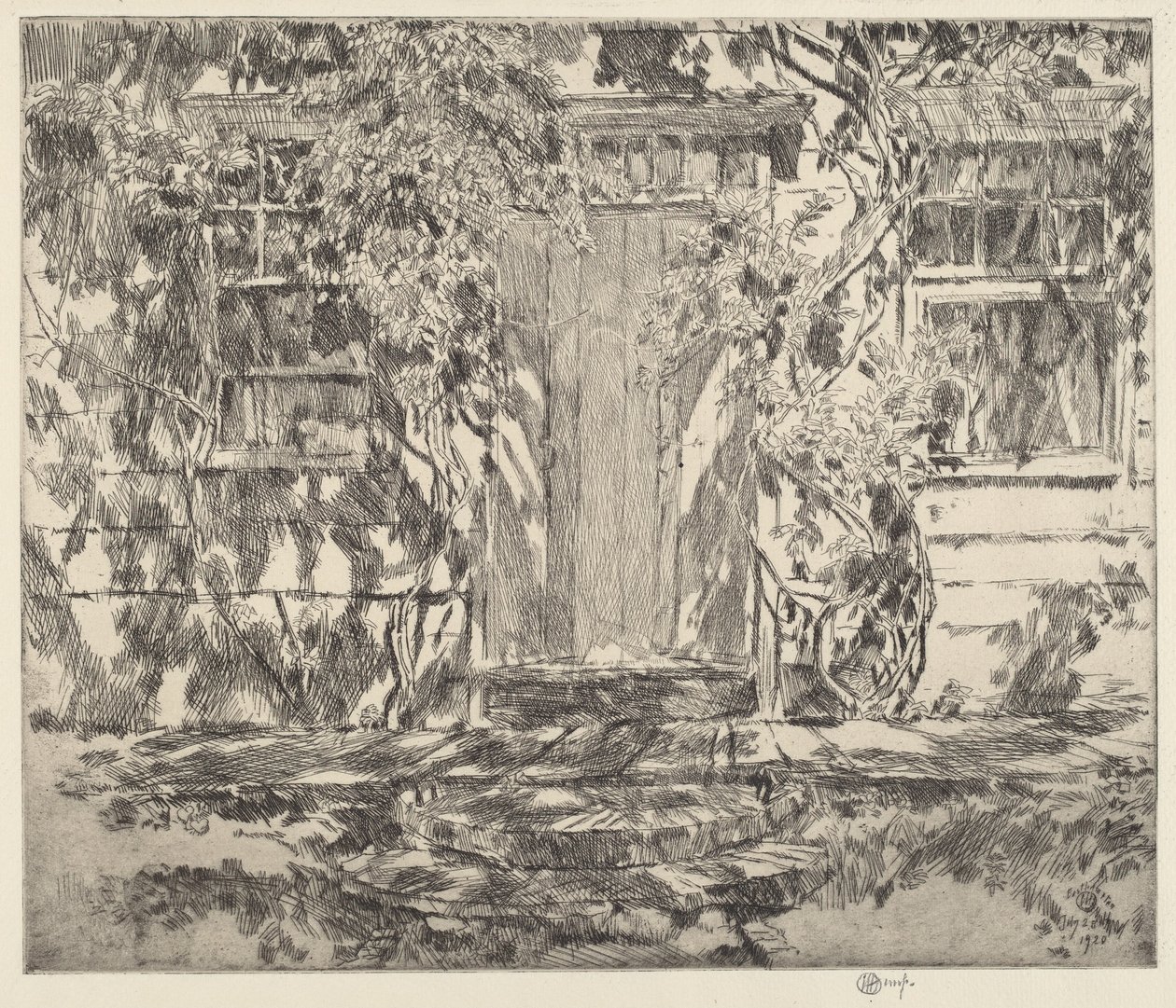 Antigua Entrada, Easthampton de Childe Hassam