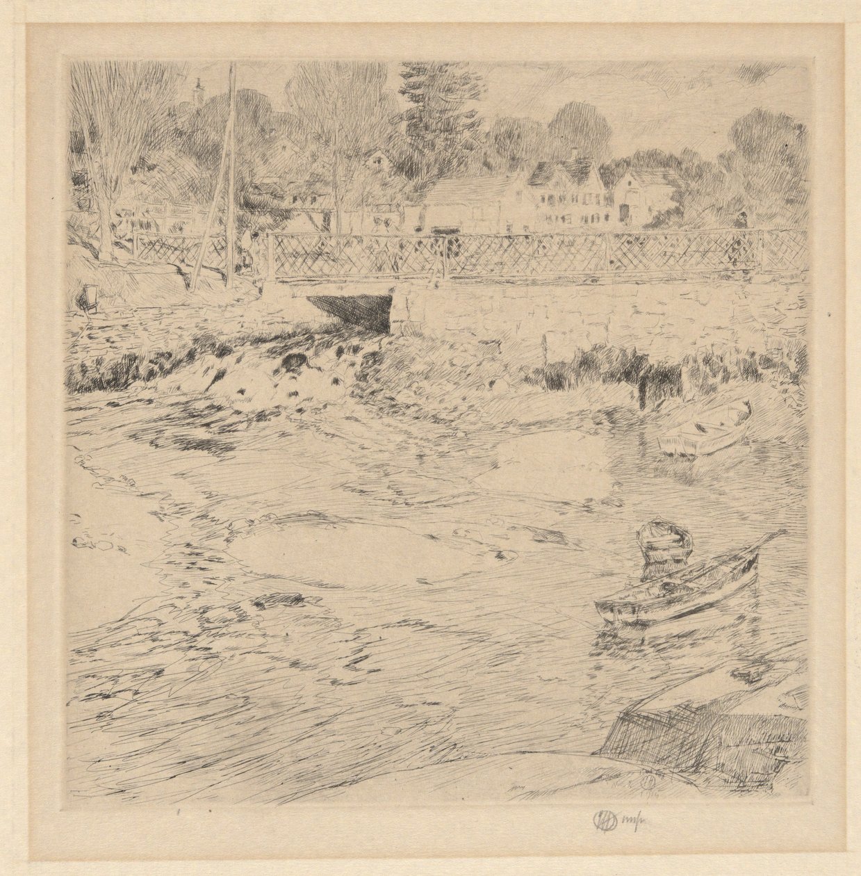 encaje viejo de Childe Hassam