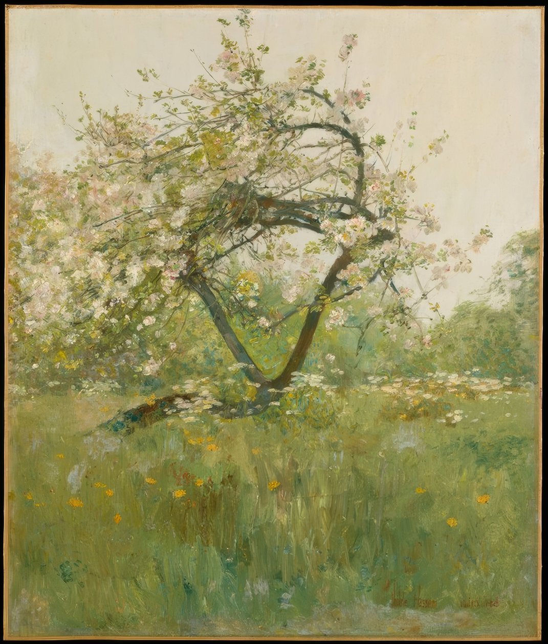 Flores de durazno—Villiers-le-Bel de Childe Hassam