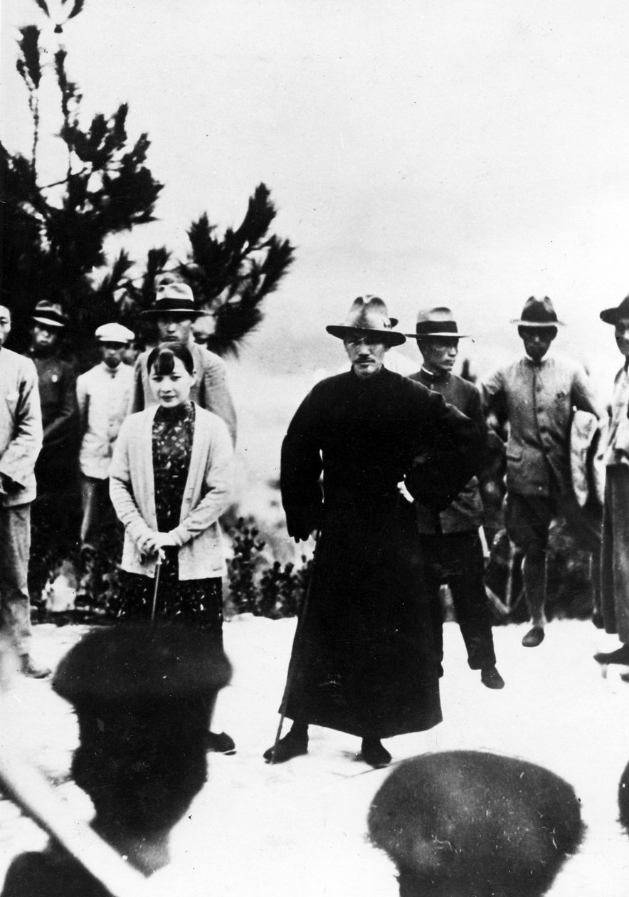 Generalísimo Presidente Chiang Kai-shek y su esposa Soong May-ling, c.1931 de Chinese Photographer