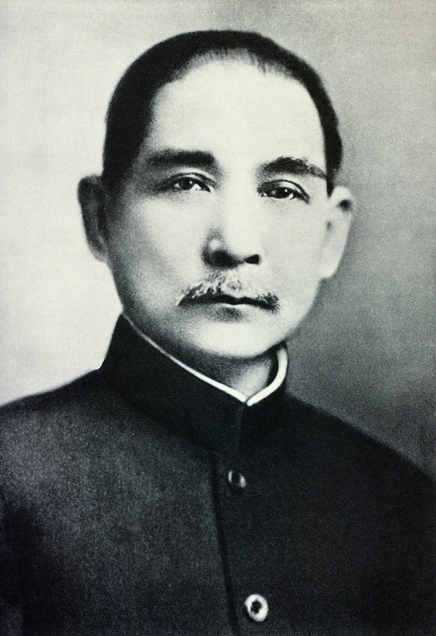 Retrato del Dr. Sun Yat-Sen (1866-1925) de Chinese Photographer