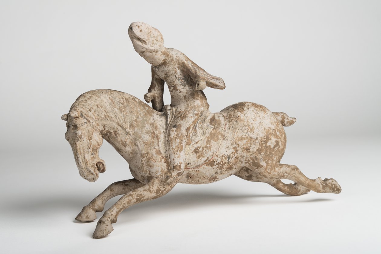 Jugador de polo, siglo VII - VIII de Chinese School