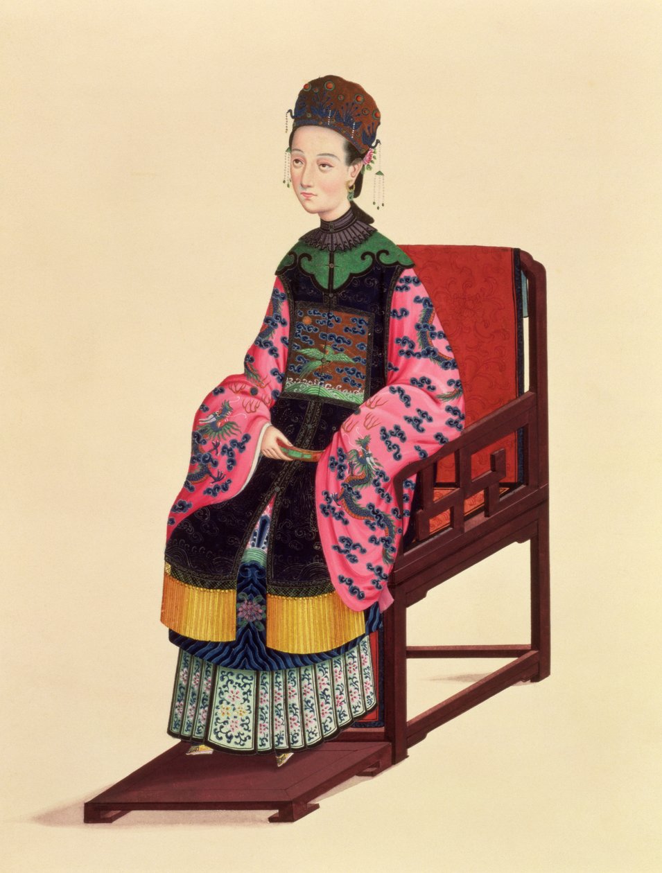 Retrato de una Mujer Tártara de Chinese School