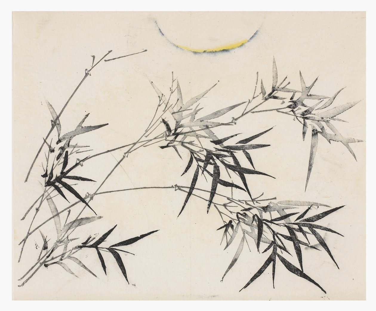 Serie de Diez Bambúes, siglo XVIII de Chinese School