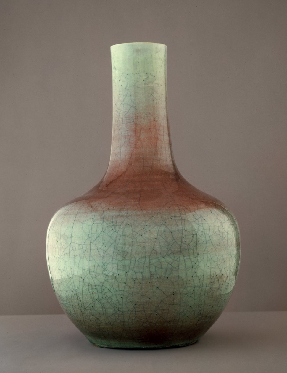 Vasija vidriada de colores (barro) de Ching Period Chinese School
