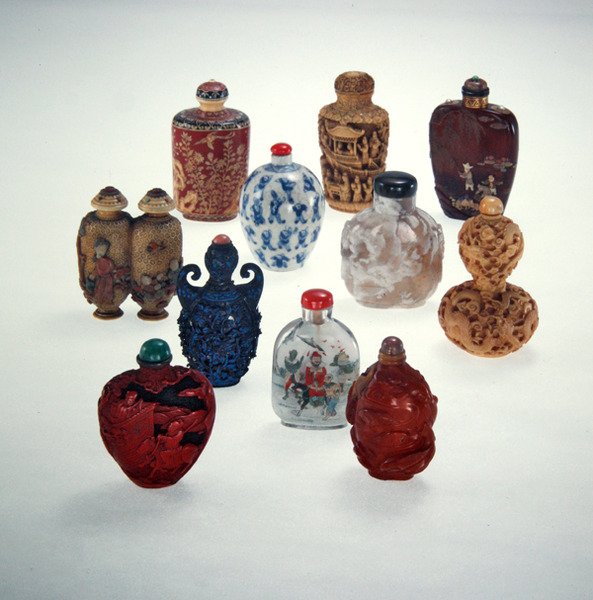 Botellas de rapé de Ching Period Chinese School