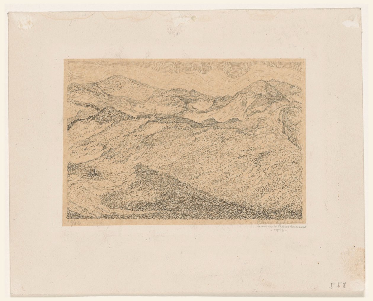 Paisaje de dunas de Chris Lebeau (signed by artist)