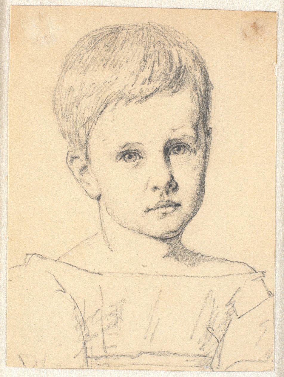 Retrato de Sophie Frimodt como niña de Christen Købke