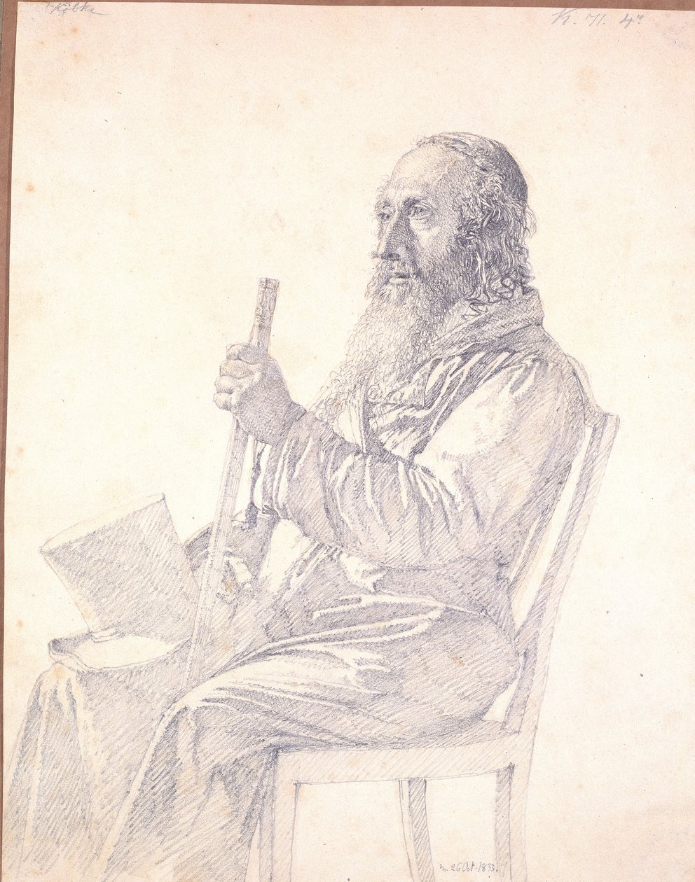 Retrato de un viejo judío polaco de Christen Købke