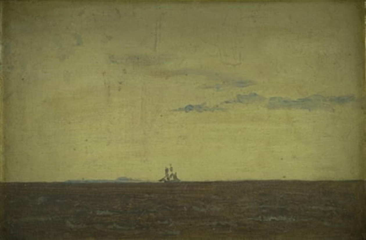 Paisaje Marino. Cielo al Atardecer de Christen Købke