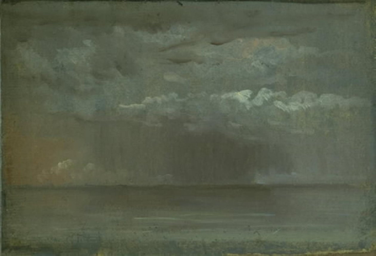 Estudio de nubes sobre el mar de Christen Købke
