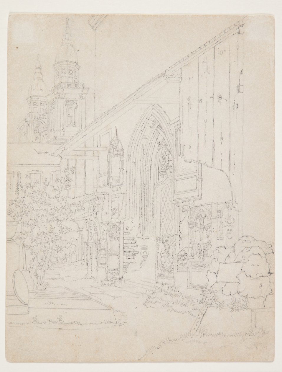 Vista al Jardín de una Iglesia de Christen Købke