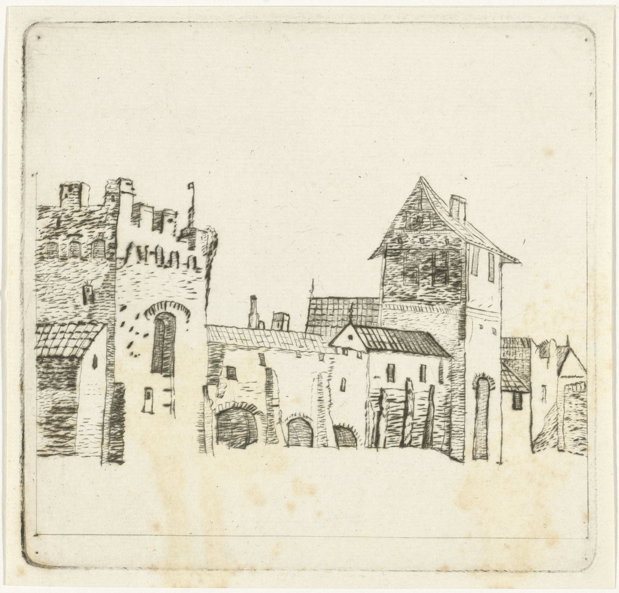 Paredes de la cuidad de Christiaan Friedrich Ruppe