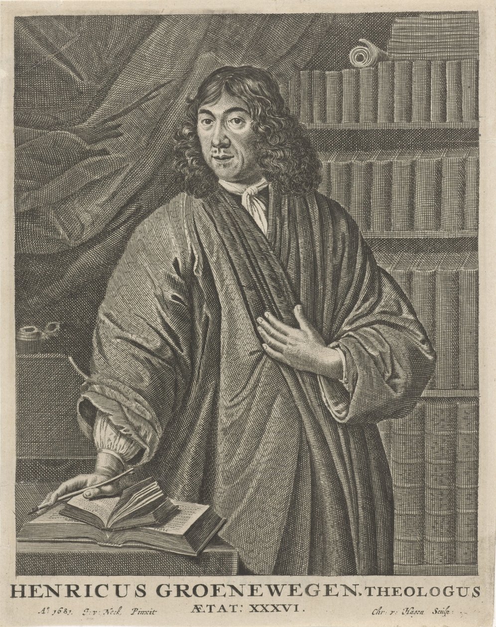 Retrato de Henricus Groenewegen de Christiaan Hagen