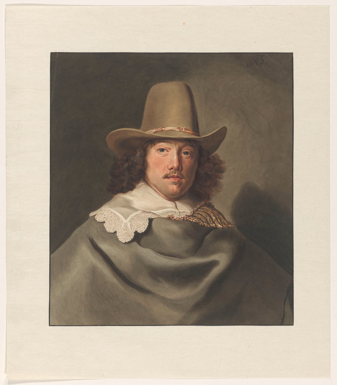 Retrato de Abraham Velters (1603-1690) de Christiaan Kramm