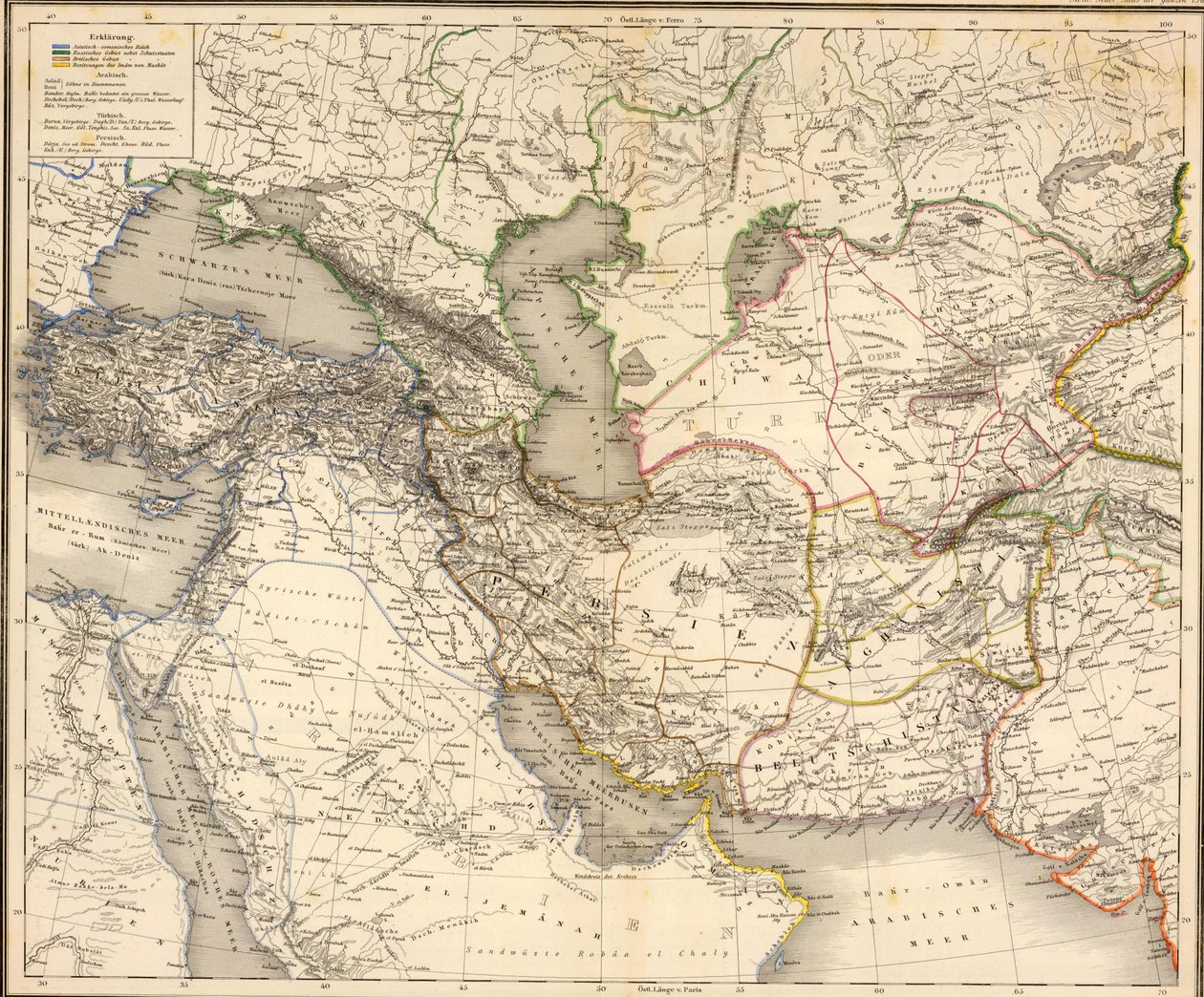 Asia Occidental de Christian Gottfried Daniel Stein