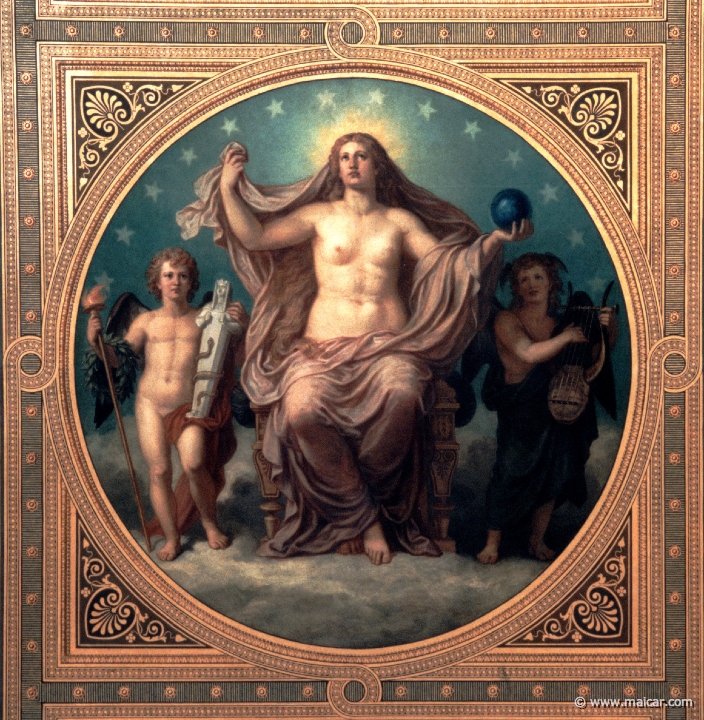 Afrodita Urania como patrona de las artes de Christian Griepenkerl