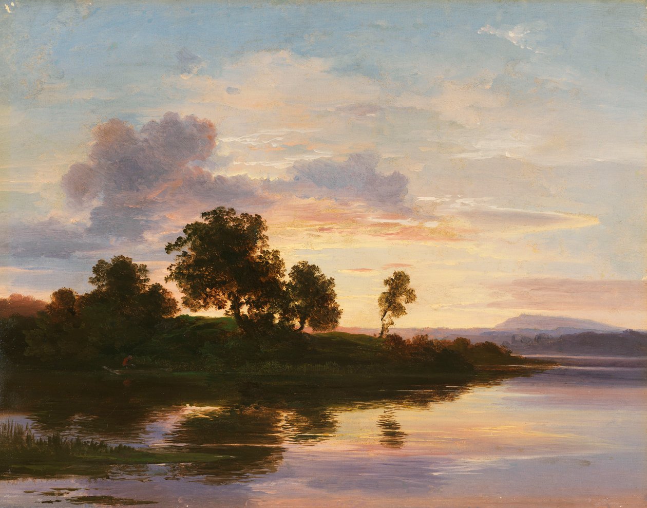 Atardecer en el Lago Starnberger de Christian Ernst Bernhard Morgenstern
