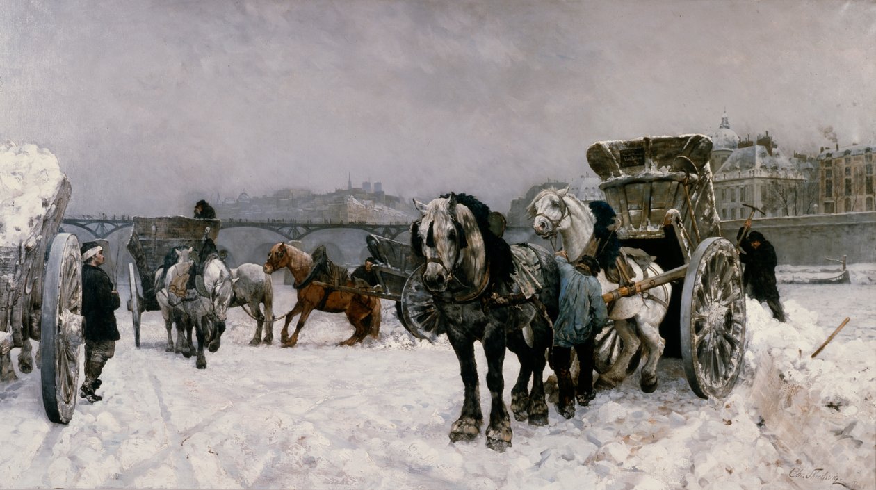 Conduciendo nieve en el Sena de Christian Eriksen Skredsvig