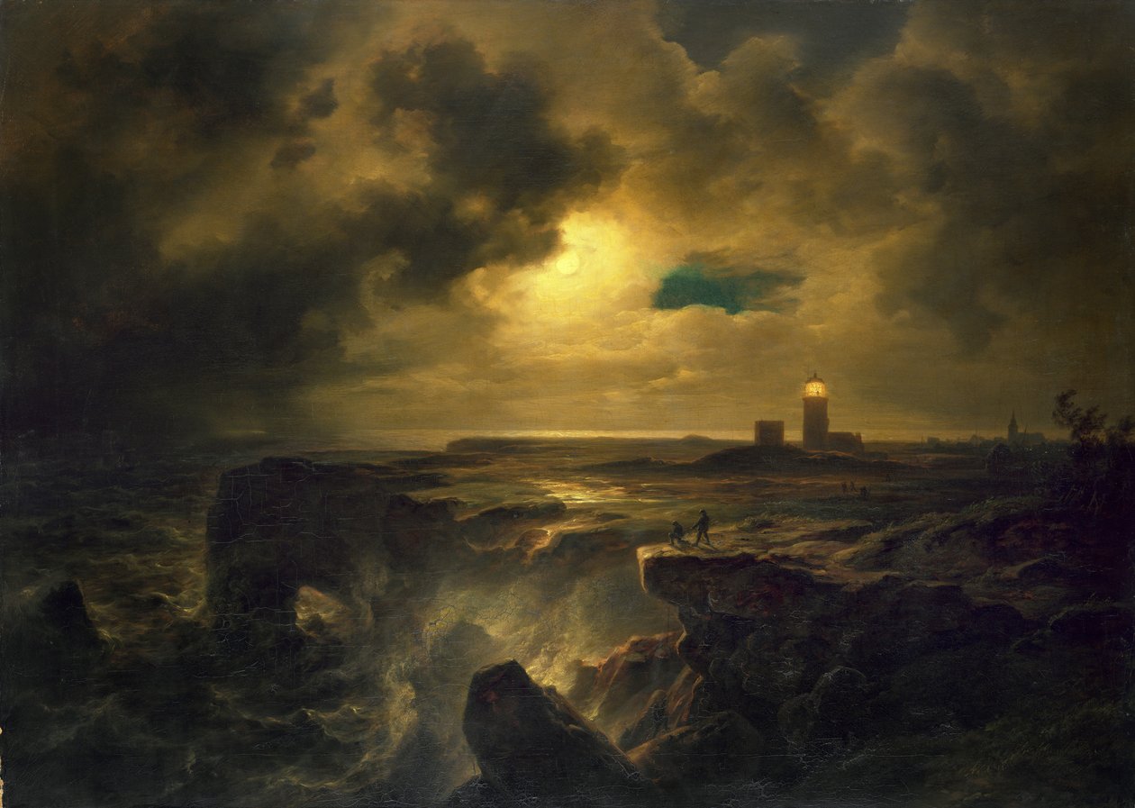 Helgoland a la luz de la luna de Christian Ernst Bernhard Morgenstern