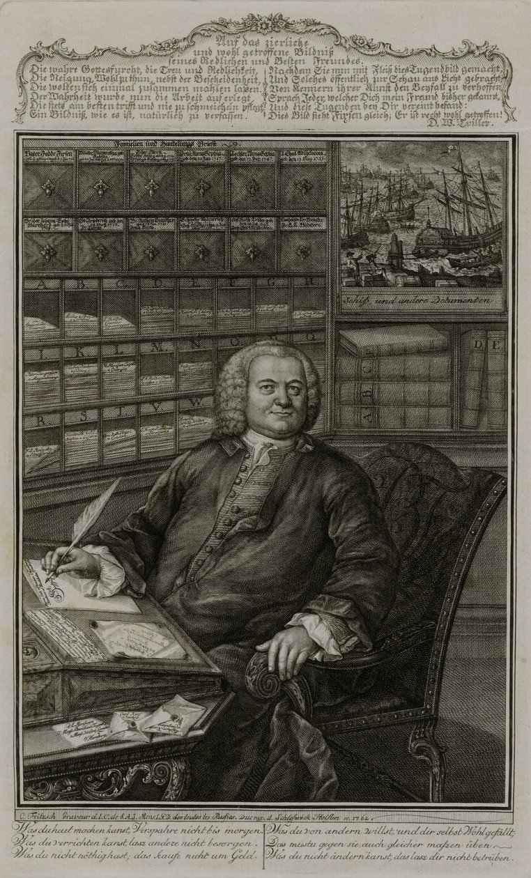 Retrato de Burchard Fixen de Christian Fritzsch