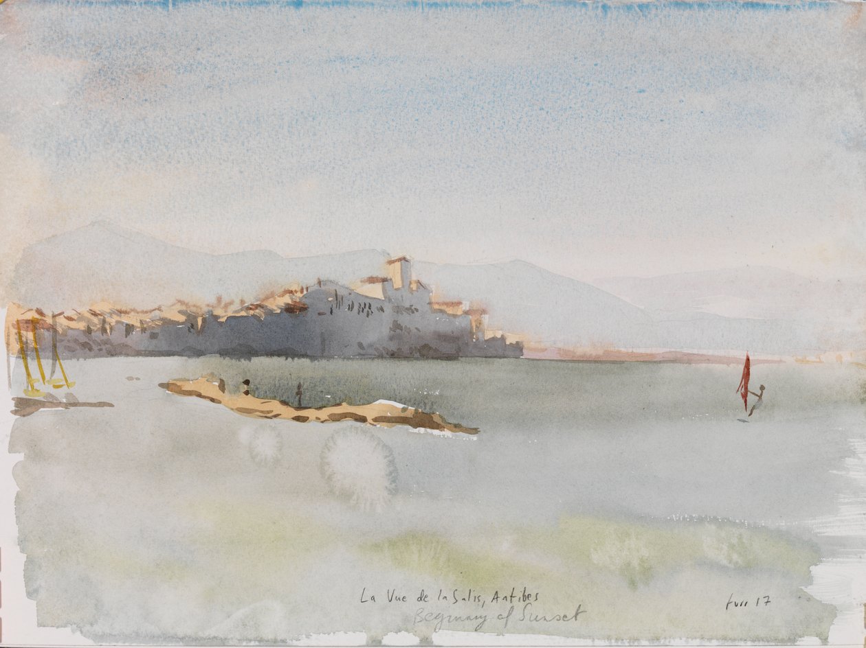 Antibes, 2017 (acuarela) de Christian Furr