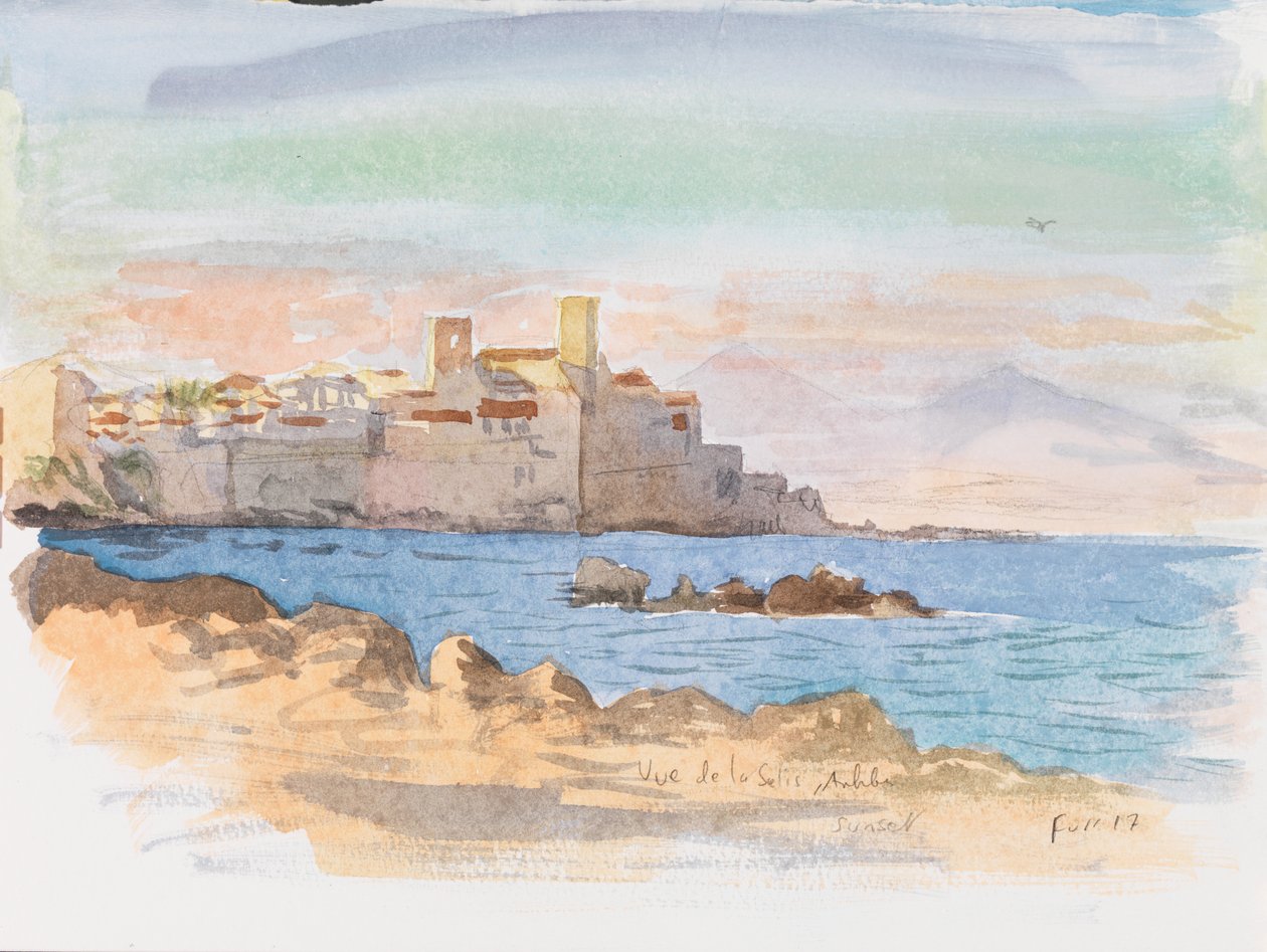 Antibes, 2017 (acuarela) de Christian Furr