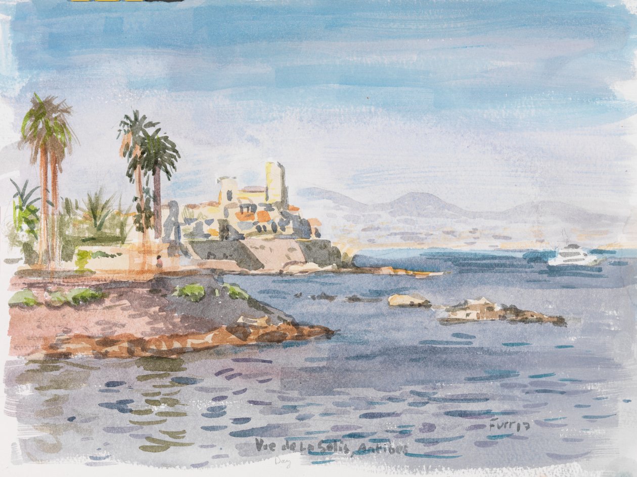 Antibes, 2017 (acuarela) de Christian Furr