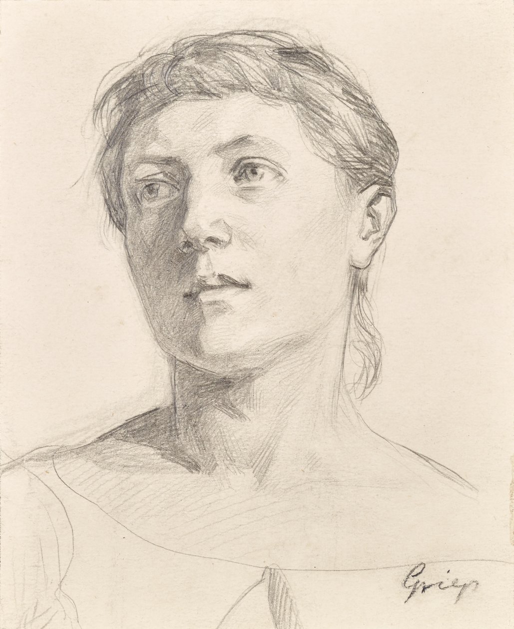 Retrato de una niña de Christian Griepenkerl