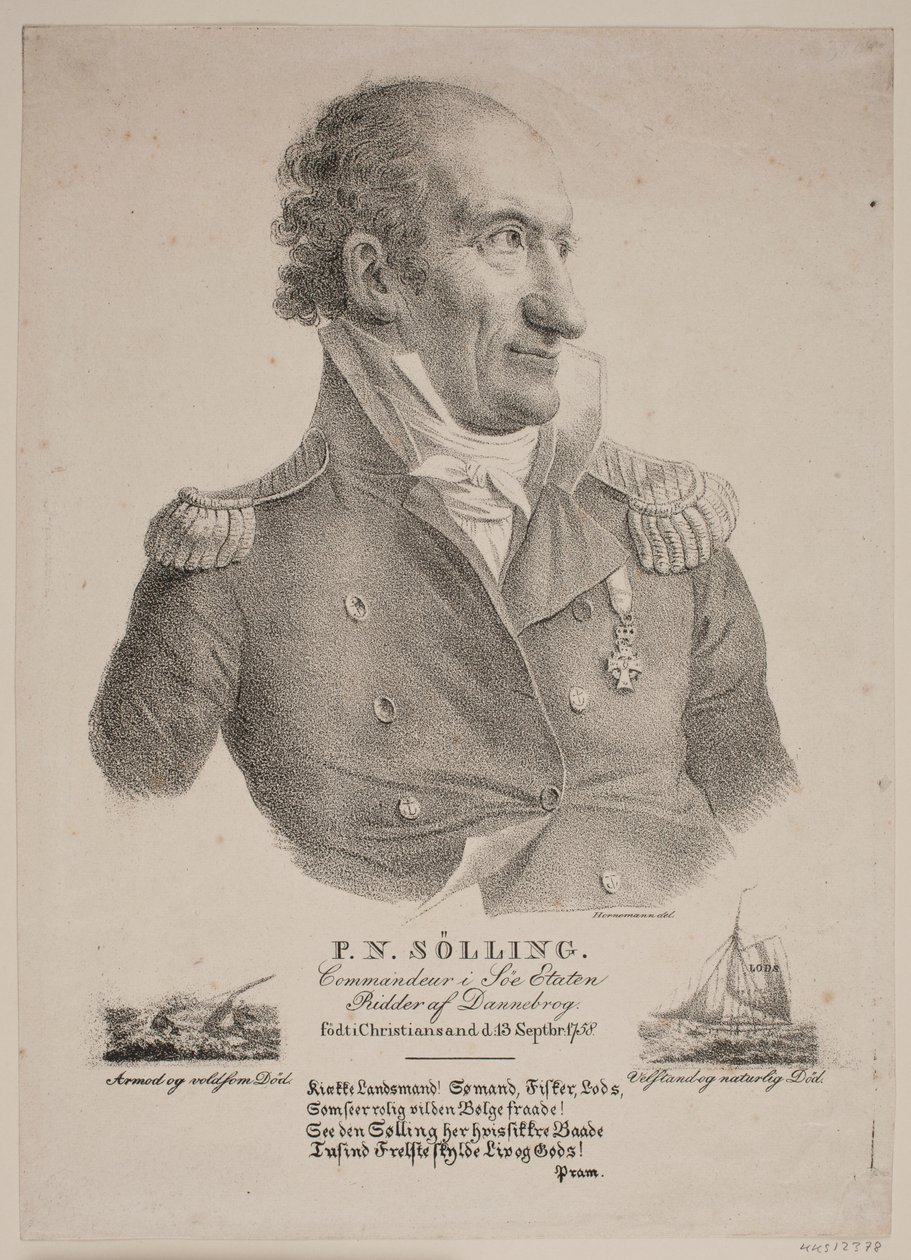 Retrato del comandante Sølling de Christian Hornemann