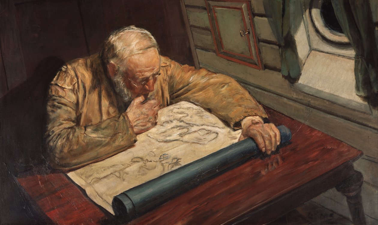 En la Casa de la Carta (pintura) de Christian Krohg
