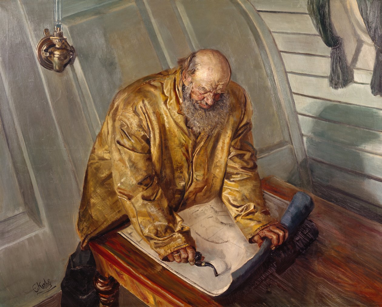 Aguas turbias (óleo sobre lienzo) de Christian Krohg