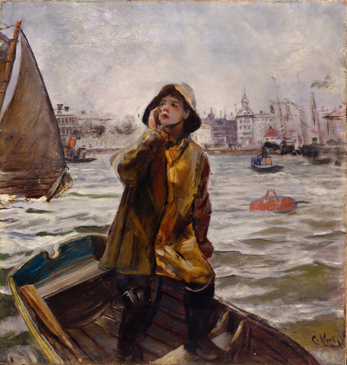 Pilot Boy en Bergens Våg (Bahía) de Christian Krohg