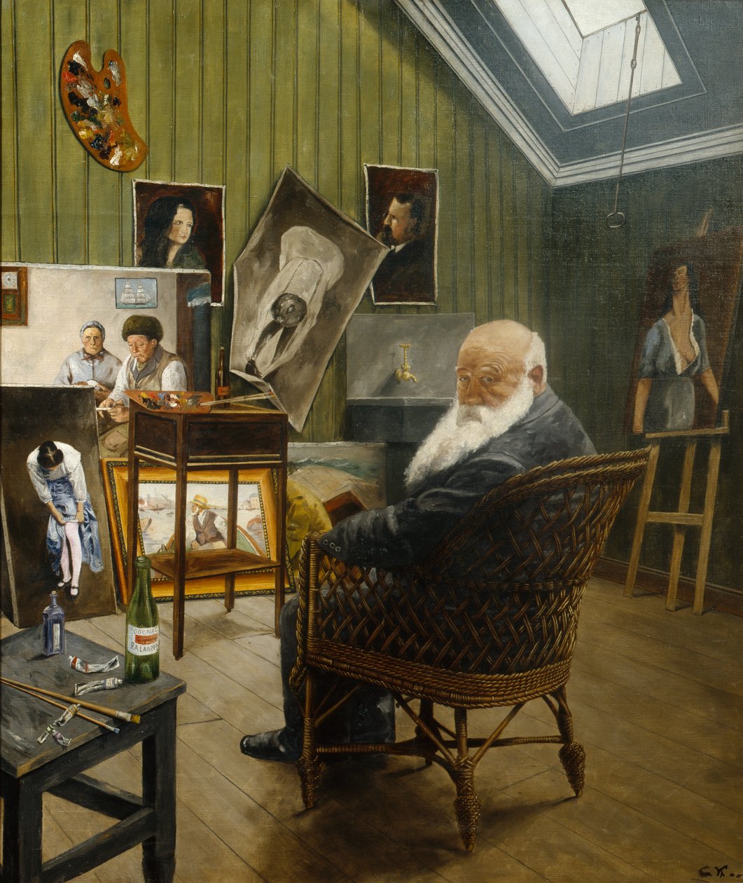 Auto retrato de Christian Krohg
