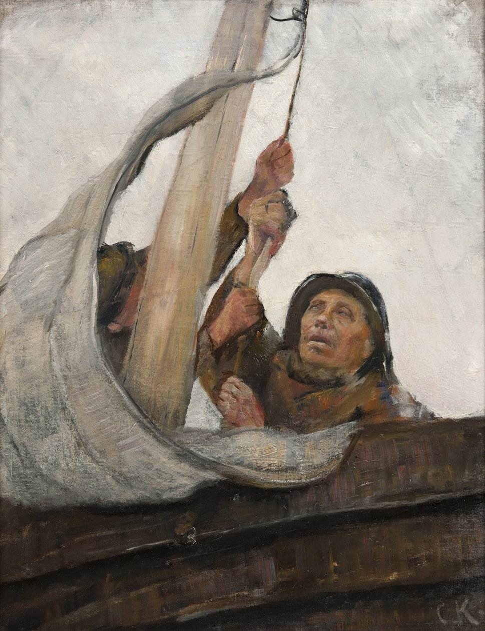 Zarpando, c.1900 de Christian Krohg