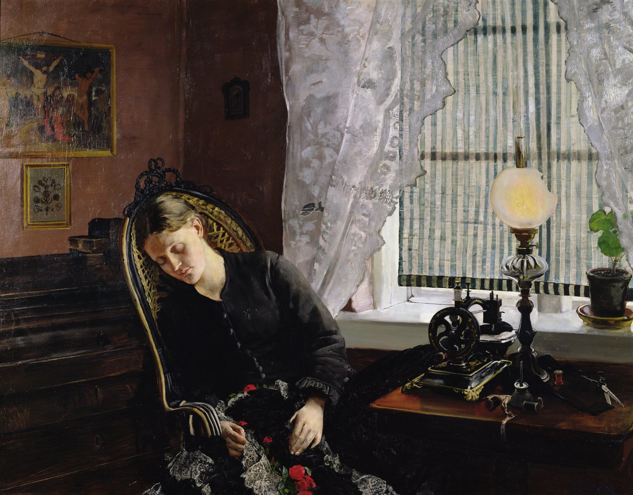 la costurera de Christian Krohg