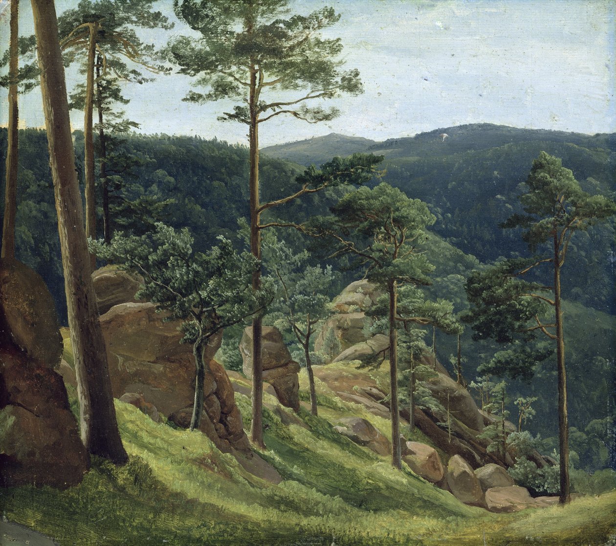 Vista del monte Brocken de Christian Morgenstern