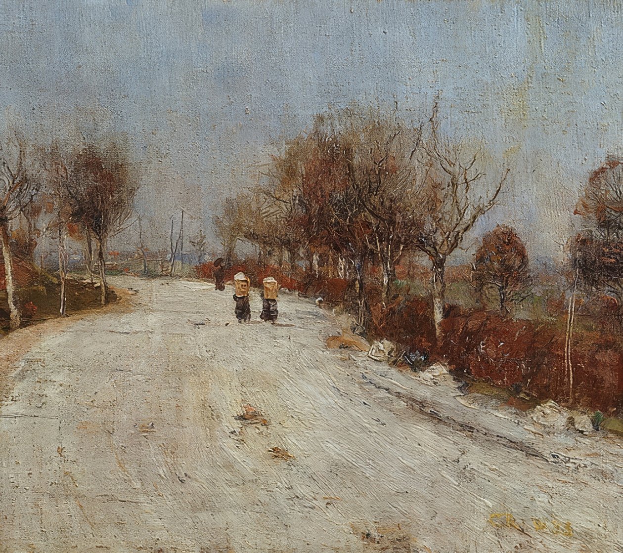 Carretera hacia Gelmeroda. 1893 de Christian Rohlfs