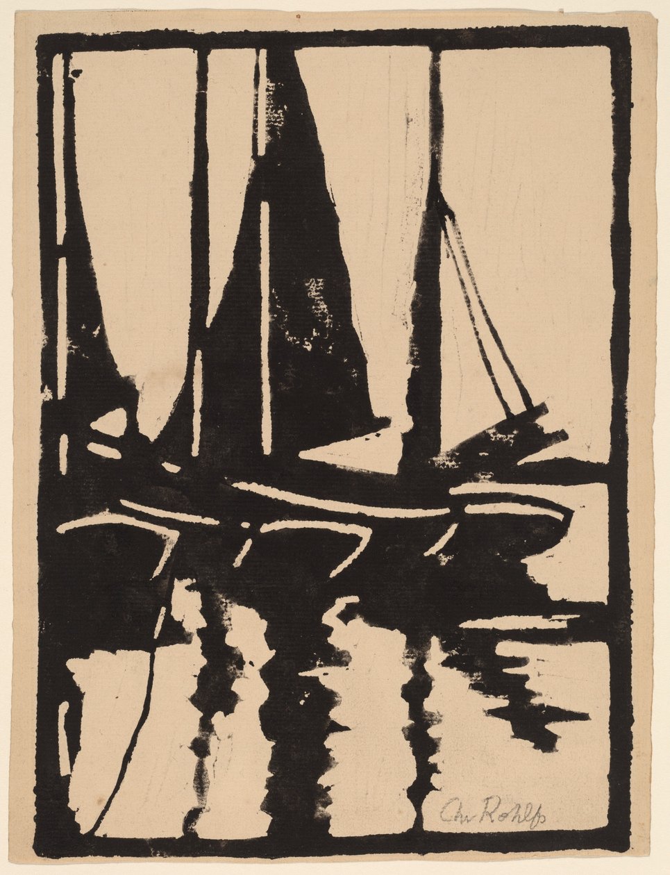 Veleros en el puerto de Christian Rohlfs