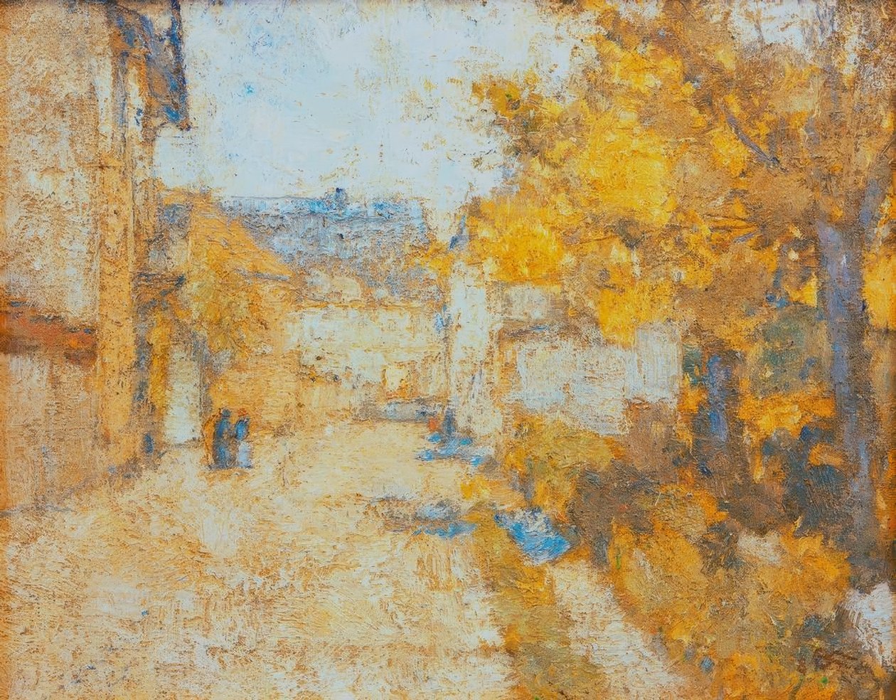 Calle en Weimar (Callejón en Ehringsdorf) de Christian Rohlfs
