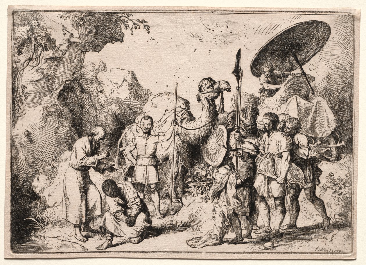 Deacon Philip Baptising the Eunich de Christian Wilhelm Ernst Dietrich