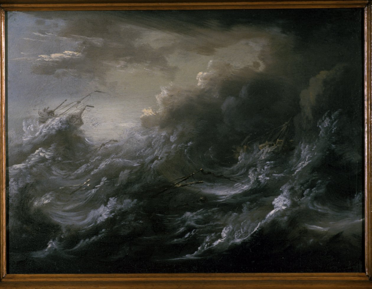 Tormenta en el mar y naufragio de Christian Wilhelm Ernst Dietrich